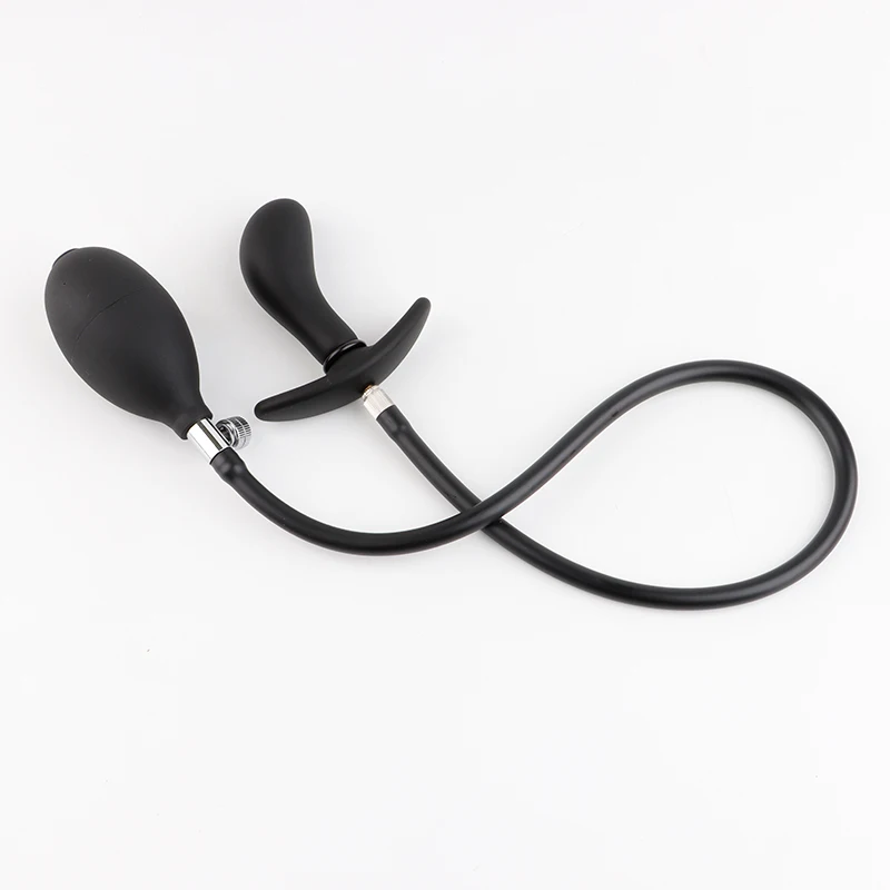 Extra Large Inflatable Butt Plug pump up Cock Steel Locker anal toys for women man sex toy gay Begin try Anus BackDoor