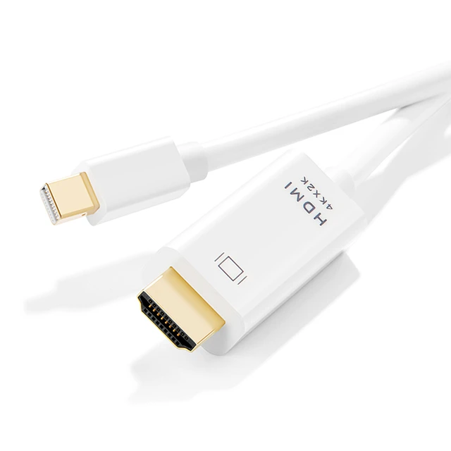 UGREEN Mini Displayport to HDMI Cable (Thunderbolt to HDMI Compatible),  Mini DP to HDMI Adapter Cable Support 1080P Full HD Compatible For MacBook  Pro,Macbook Air, iMac, Mac Mini - 2Meter White 
