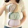 Knitting Wool Cotton Acryilc Yarn Gradient Rainbow Color Autumn Winter Sweater Scarf Hat Hand Knitting Crochet 200g/Ball 5