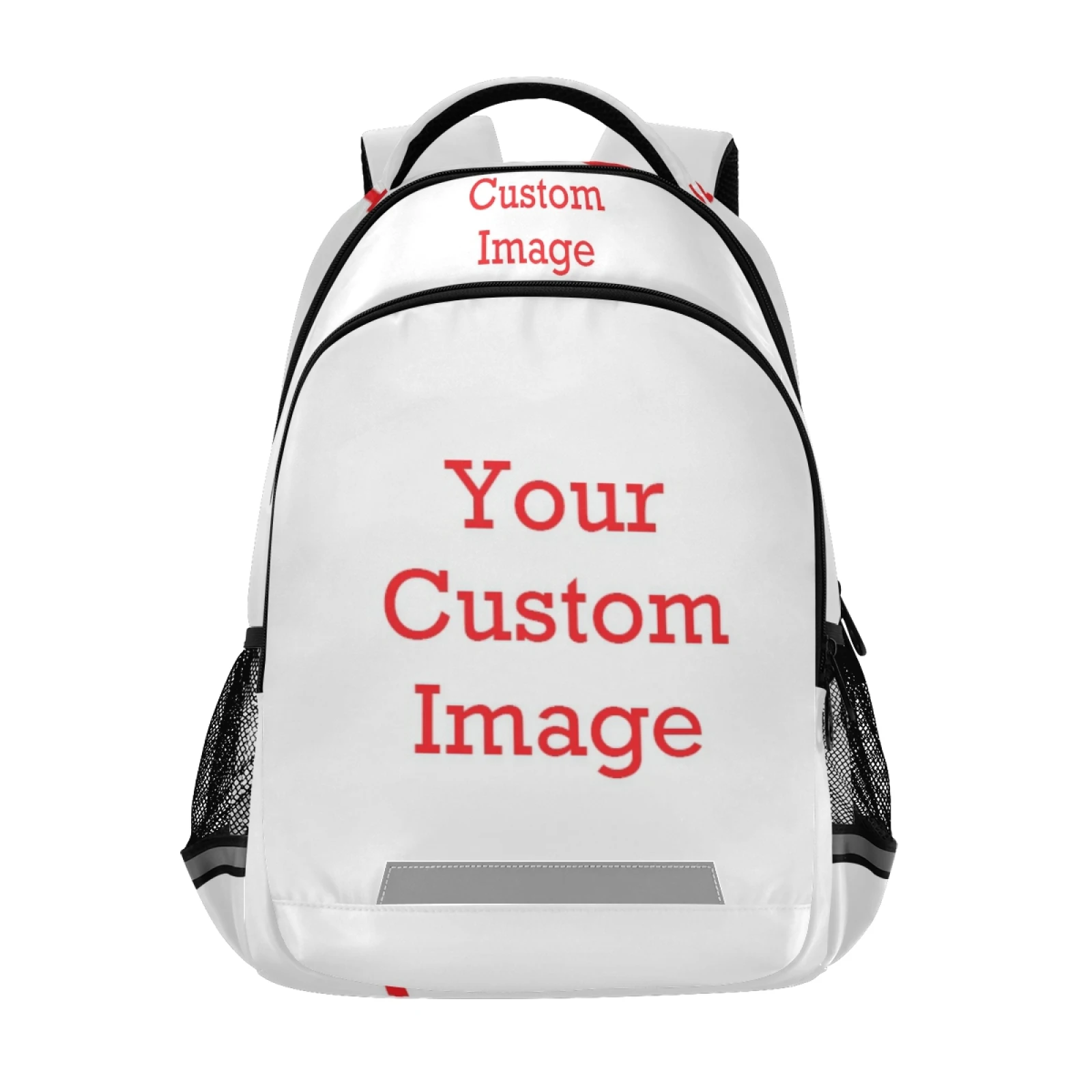 Custom Picture Anti-Lost Student Female Reflective Backpack Women Fashion School Bag Teenage Girl Backpacks Ladies Luxury Bags 1