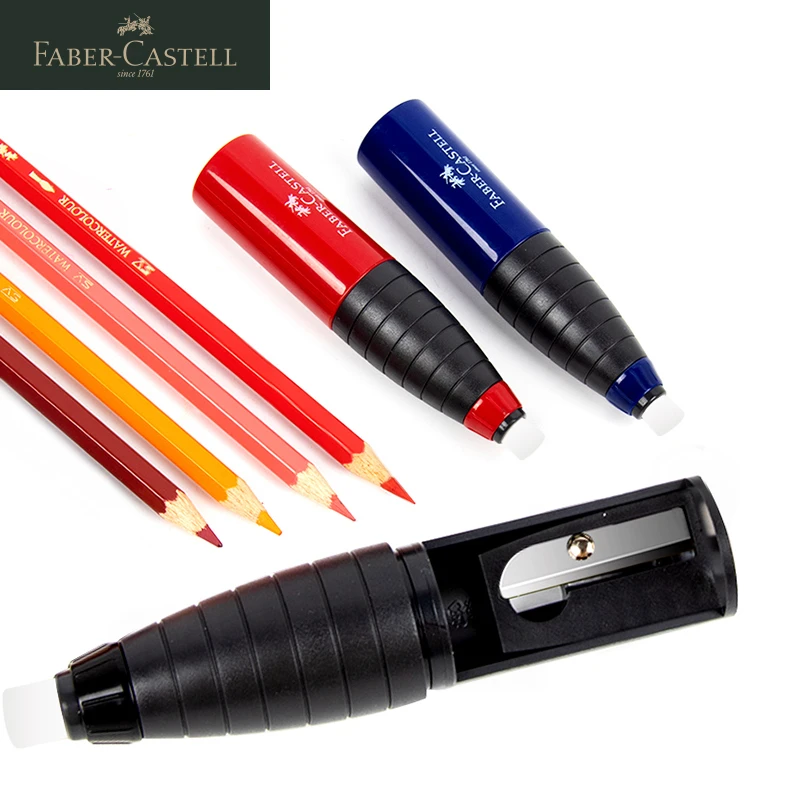 FABER CASTELL 184401 Multi purpose Combination Pencil Sharpener + Eraser/Rubber  2 In 1 Children Manual Drawing Pencil Sharpener|Pencil Sharpeners| -  AliExpress