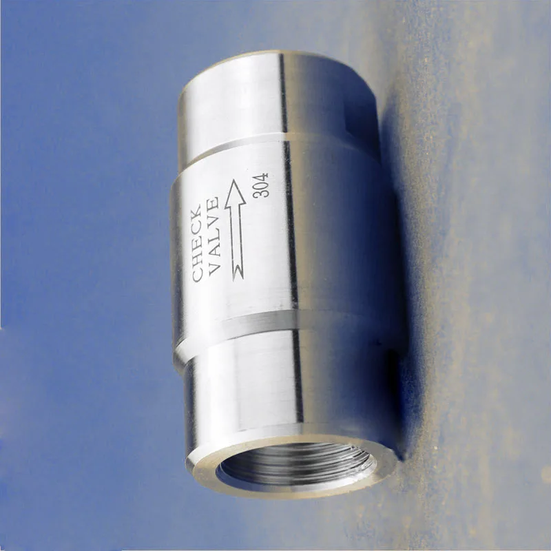 

SS304 Stainless Steel High Pressure Check Valve One-way Check Valve for Gas Pipe Pump Boiler 1/8" 1/4" 3/8" 1/2" 3/4" 1"