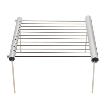 

Portable Folding Compact Camping Grill Stainless Steel Folding BBQ Tube Outdoor Barbecue Backpackers Tools Accessories