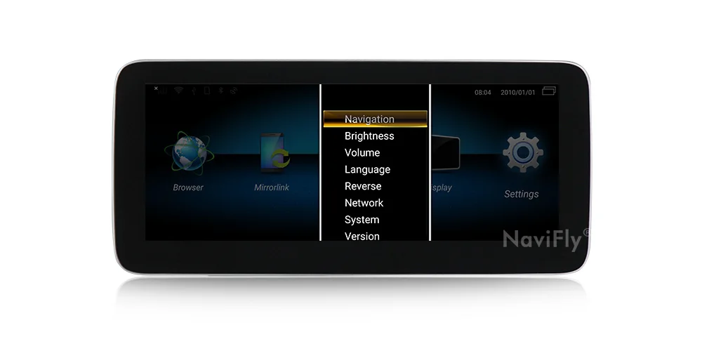 NaviFly 10,2" ips экран 8 ядерный Android 9,0 автомобильный gps-навигатор плеер для Mercedes Benz C Class W205- NTG5.0 с WIF