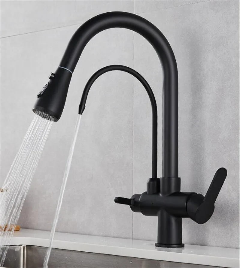 3-way kitchen faucet for water filter