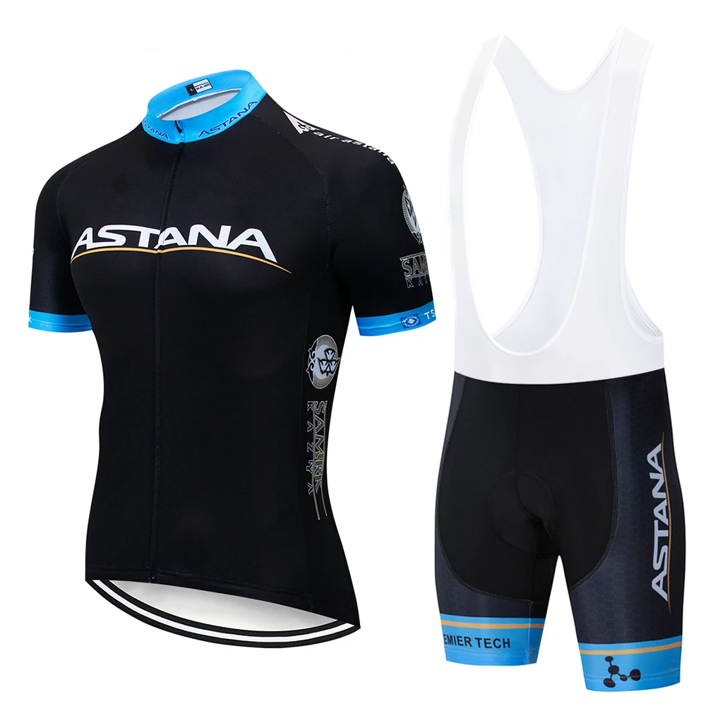 

2019 Team ASTANA White Cycling Clothing Bike Jersey Ropa Mens Bicycle Summer Pro Cycling Jerseys Gel Pad Bike Shorts
