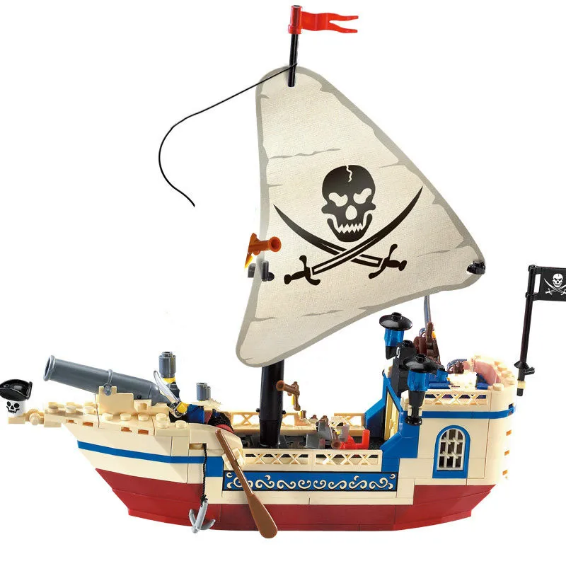 188Pcs Pirates Of Caribbean Bricks Bounty Pirate Ship City LegoINGs