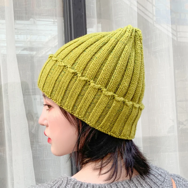 Skullies, одноцветная Зимняя шерстяная вязаная шапка, женская шапка Gorras, повседневная, утолщенная, теплая, женская, мягкая, Балаклава, шапка бини, лыжная