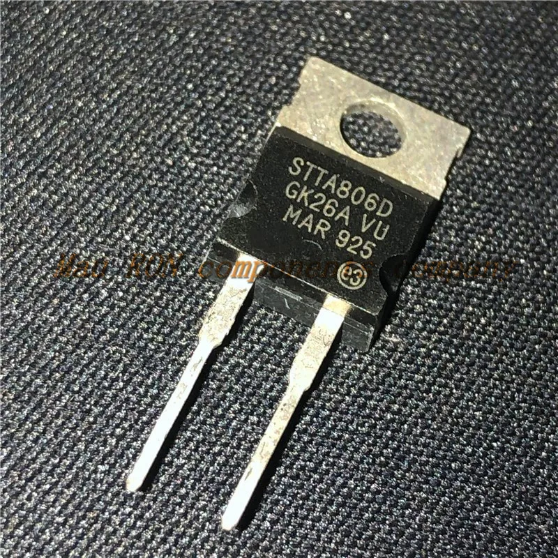 5 шт./лот STTA806D TO-220 8A 600V диод Шоттки новый оригинальный | Электронные компоненты и