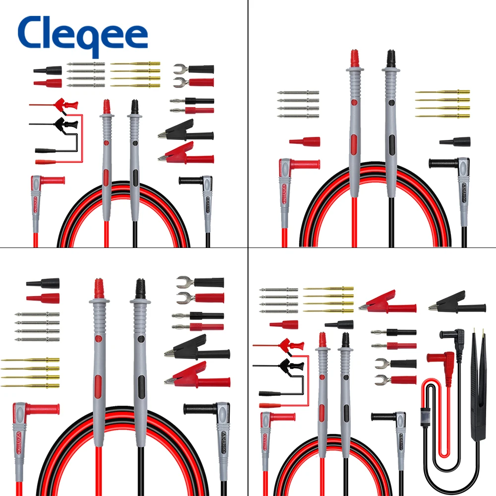 Probe-Probes Replaceable Needles Multimeter Cable-Feeler Test-Leads-Kits Cleqee for Digital