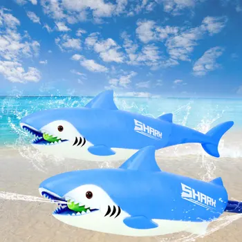 

Kids Pumping Type Bathroom Game Soaker Shark Shape Educational Interactive Summer Outdoor Swimming Pool Playing Party Beach Toy
