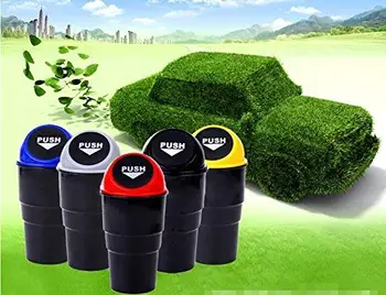 

Vehicle Automotive Cup Holder Garbage Can Small Mini Trash Bin Car Trash Garbage Can for Car Office Hom