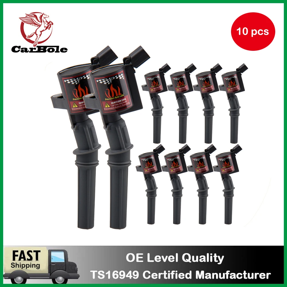 10 pcs DG508 Ignition Coil for Ford Lincoln Mercury C1454-17 FD503 Black Professional Racing High Performance More Than 15% | Автомобили и