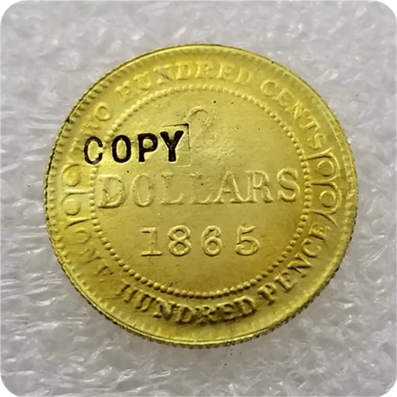 1865 1865,1870, 1872,1880, 1881,1882, 1888 Канада 2 копия доллара монеты - Цвет: 1865