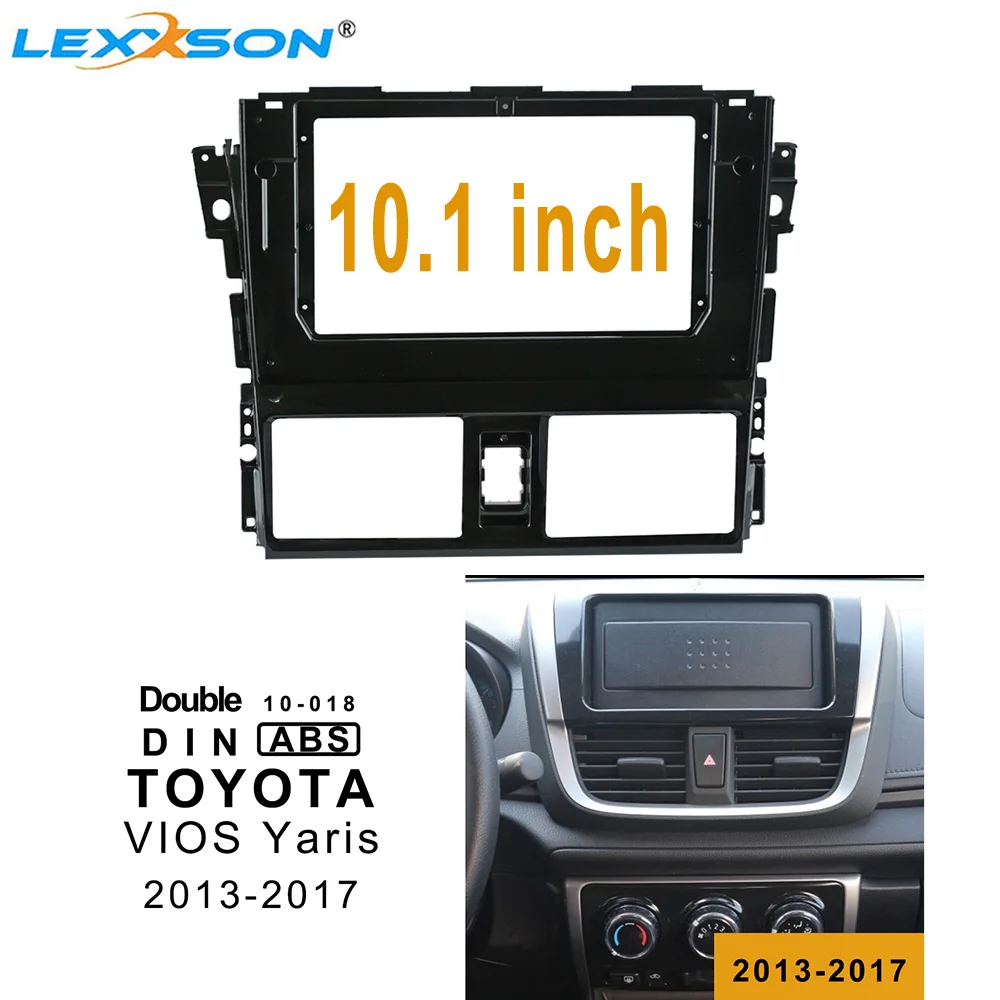 LEXXSON 10,1 дюймов Автомобильная Радио панель для TOYOTA Vios Yaris 2013- Автомобильный dvd Радио панель аудиоадаптер наборы винтов