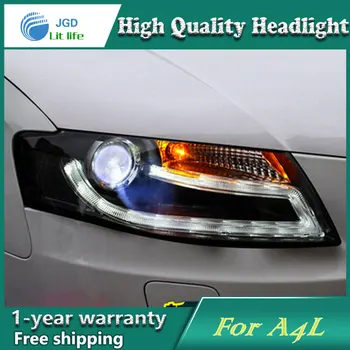 

Car Styling Head Lamp case for Audi A4L 2009-2012 A4 Headlights LED A4L A4 Headlight DRL Lens Double Beam Bi-Xenon HID