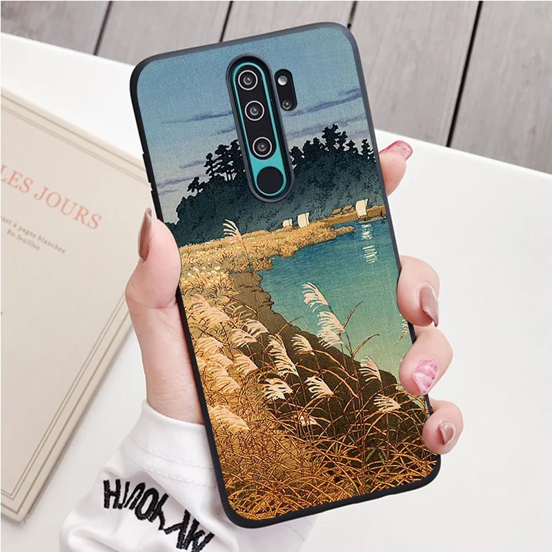 Nhật Bản Phong Cách Nghệ Thuật Silicone Ốp Lưng Điện Thoại Redmi Note 9 8 7 Pro S 8T 7A Bao best phone cases for xiaomi