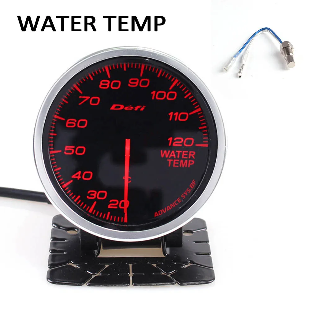 Defi Advance BF 2,5 дюймов 60 мм автоматический датчик высокой производительности турбонаддув/температура воды/Температура масла/Масляный Пресс/Топливный пресс - Цвет: Water temp
