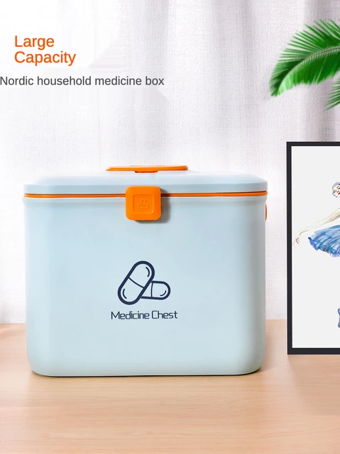 Medicine Box Household Medicine Box Family Pack Large Capacity First Aid Kit  Portable Medicine Storage Box