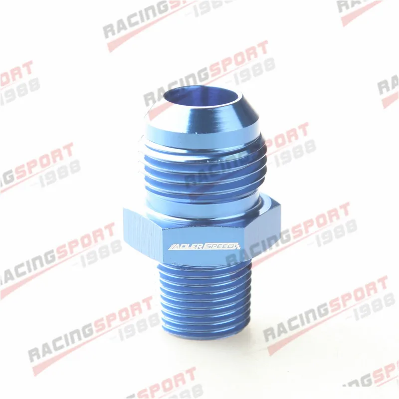 

10AN AN-10 Male Flare To 3/4 ''NPT Thread прямой топливный масляный фитинг адаптер синий