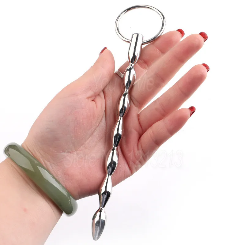 Metal Long Penis Plug Urethral Dilators Catheters Sounding Horse Eye Wand Stimulator Penis Sex Toys for Men