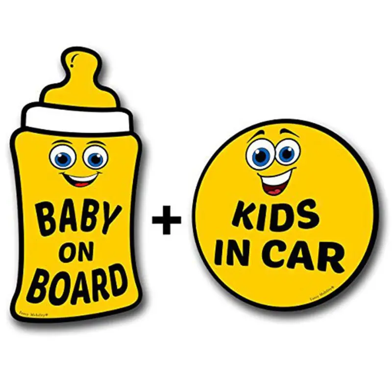 

Lovely Baby ON Board Reflective Vehicle Bumper Magnet Reflective Vehicle Car Sign Sticker