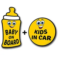 Lovely Baby ON Board Reflective Vehicle Bumper Magnet Reflective Vehicle Car Sign Sticker