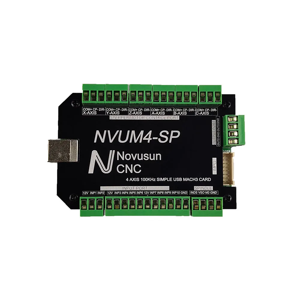 NVUM 4-осевая USB-карта Mach3 300 кГц ЧПУ-роутер 3 4 5 6 осевая карта управления движением