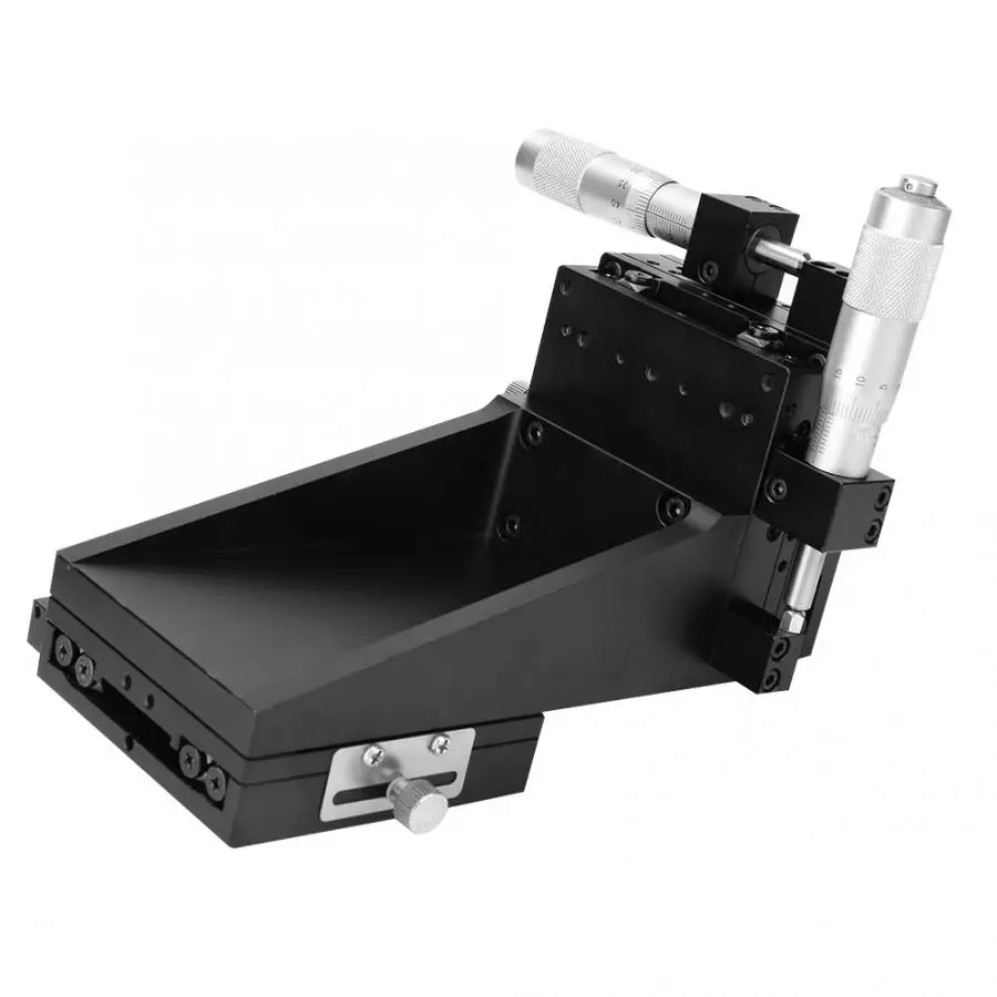

SEMXYZL80-AS XYZ High Accuracy Cross Roller Linear Motion Manual Stage Sliding Table 80*80mm