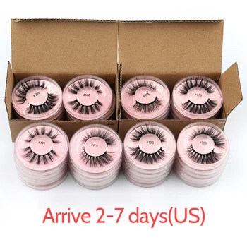 Wholesale Lashes 4/50/100 Pcs Eyelashes Bulk 3D Mink Lashes Makeup Natural False Eyelashes Wispy Long Faux Cils maquillaje femme