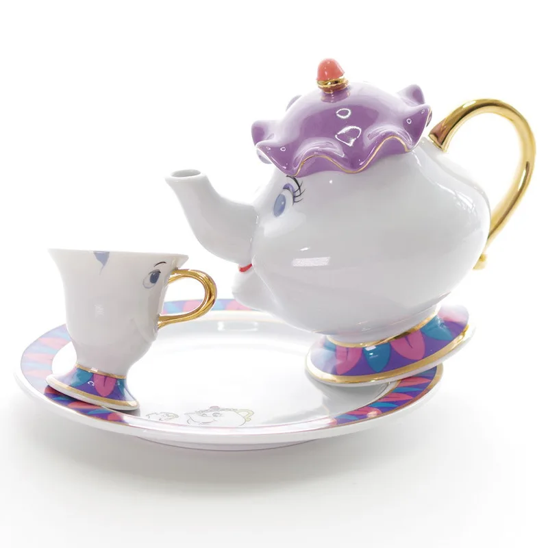Красота и чудовище керамический чайник mr. Pot подарок на день рождения молочный кувшин керамический