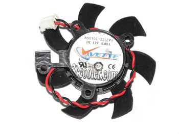 

zyvpee VETTE A5010L12S 12V 0.08A 2 wires 2 pins frameless black vga fan HD4350 4550 graphics card cooler