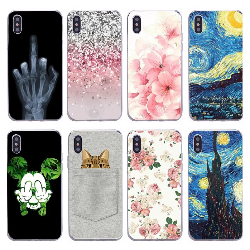 Мягкий чехол для телефона с цветами Apple iPhone 7 Plus 6 6S 8 5 5S SE 2020 задняя крышка X XR XS Max 10 |