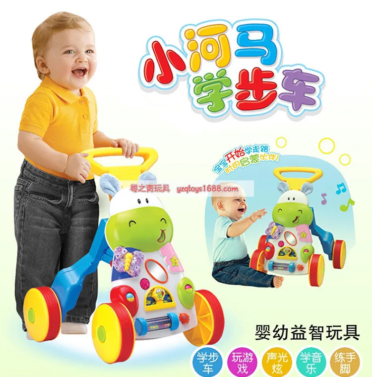 

Sen Music Children/Sunlike Infants Hand Push Baby Walker Anti-Flip Learn Standing Walk Multi-functional Early Learning Machine