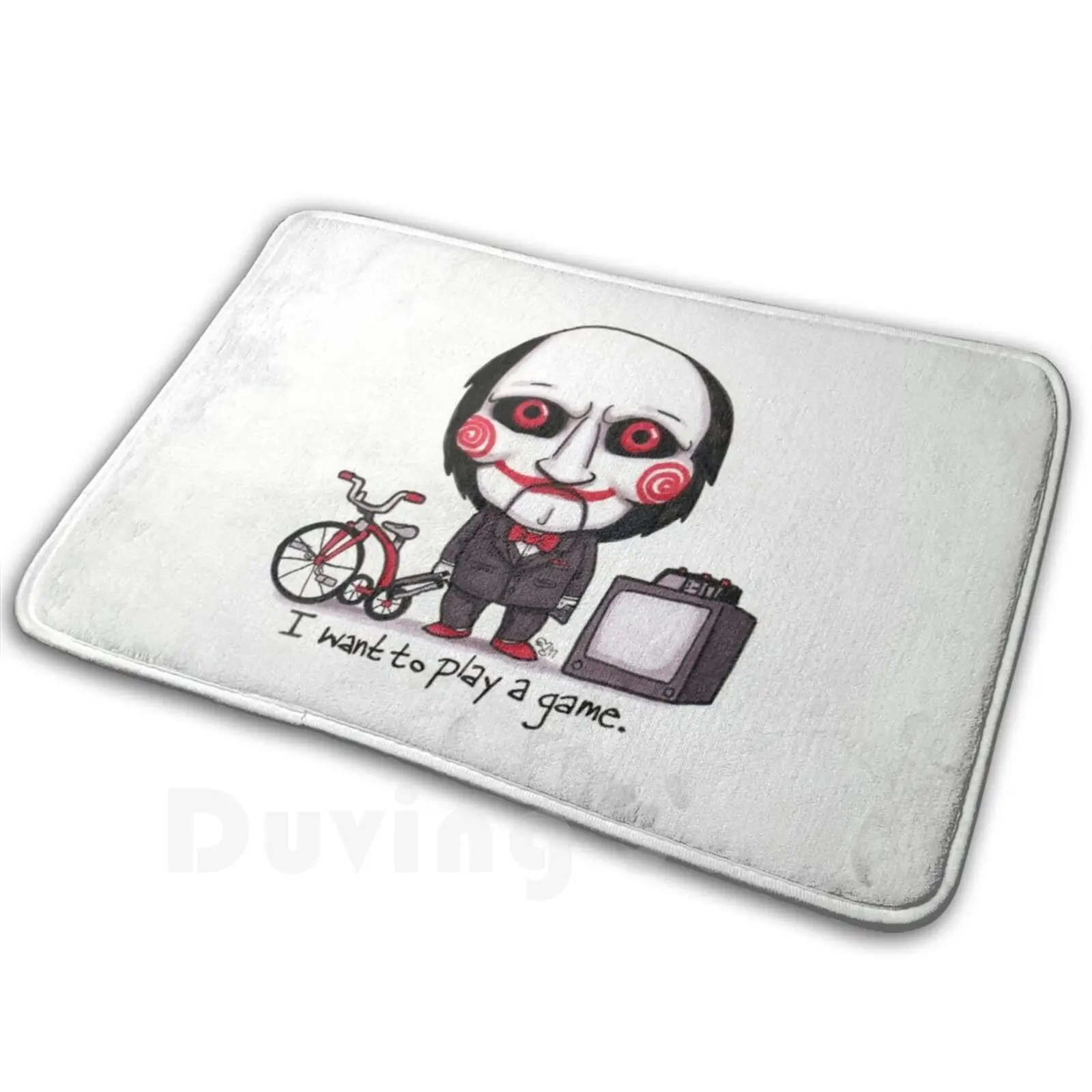 Jig Saw Mat Tappeto Tappeto Tappetino Antiscivolo S Camera Da Letto Jig Saw Saw Billy Burattino Film Horror Spaventoso