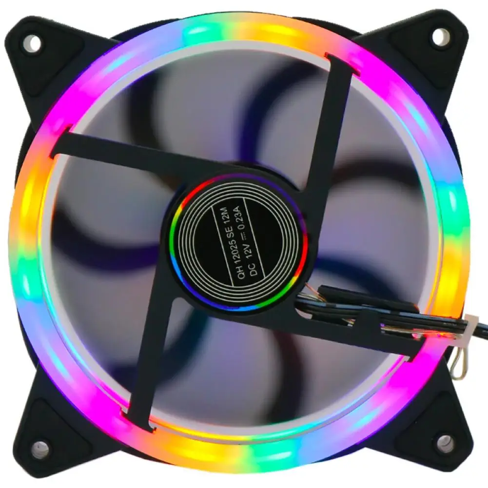 Универсальный бесшумный RGB светодиодный светильник охлаждающий вентилятор
