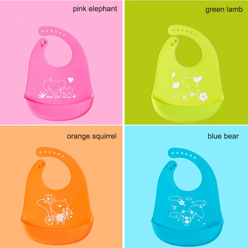 Детские нагрудники силиконовое Слюнявчики для новорожденных кормления детей с