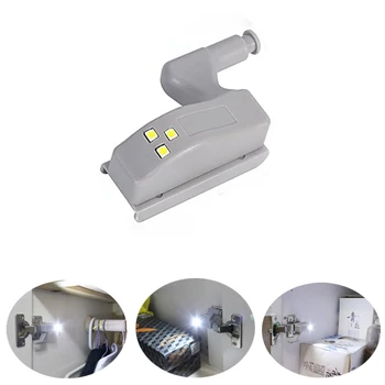 

led Night Light Cabinet Hinge Lamp 4pcs 6pcs 10pcs Kitchen Lamp Cupboard Lighting Wardrobe Closet Inner Hinge Night Light Lamp