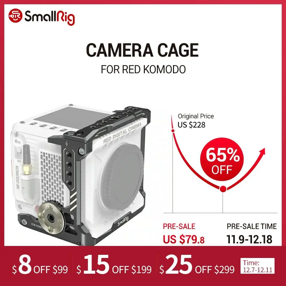 

SmallRig cameraCage for RED KOMODO magnesium-aluminum alloy material 3046