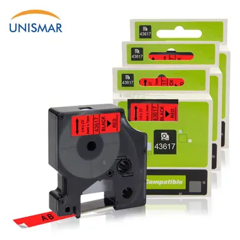 

Unismar 3PCS Dymo D1 Tapes 43617 Black on Red 6mm*7m Ribbon Cassette for DYMO LabelManager LM 160 280 LabelWriter 450 LabelMaker