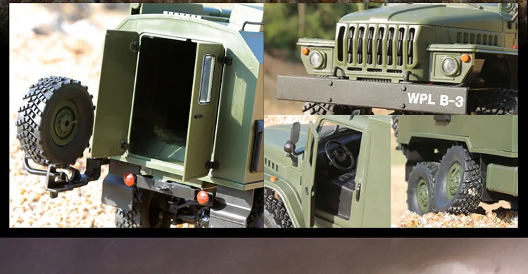 1:16 URAL-4320 Радиоуправляемый автомобиль шестиколесный альпинистский военный командный армейский грузовик Модель Детская игрушка подарок для мальчика