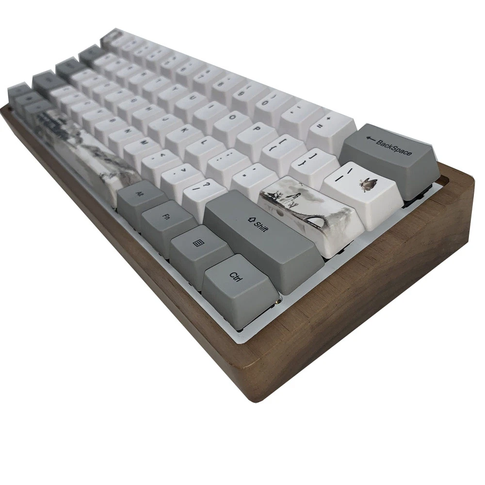 GK61 GK64 клавиатура беспроводная bluetooth 60% механическая красный синий коричневый