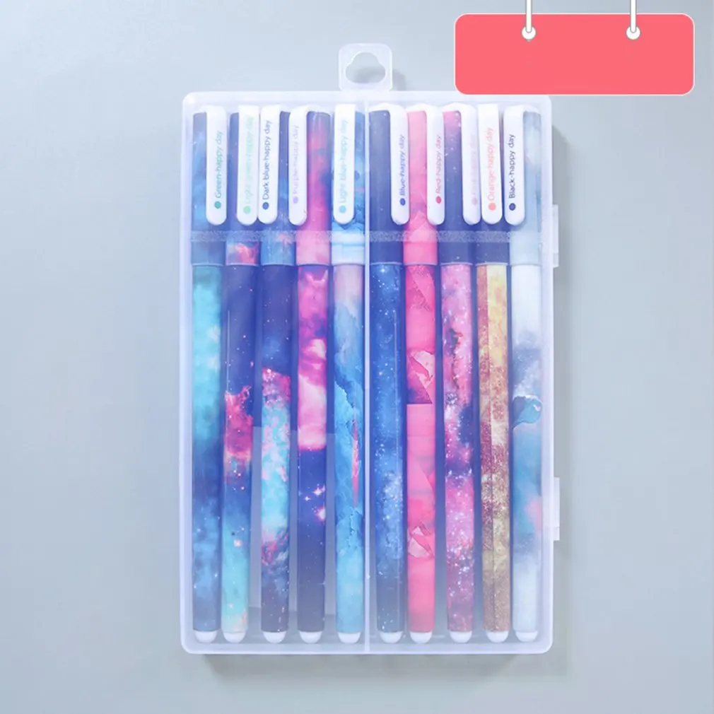

Small Fresh Floral Watercolor Pen Color Gel Pen Color Water Pen 10 Pens Set Durable Practical High Quality