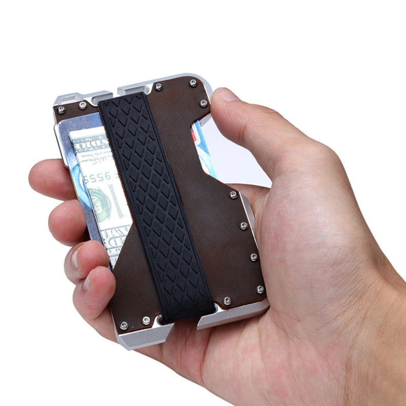 Bycobecy мини модный тонкий держатель для банковской кредитной карты Rfid Кошелек