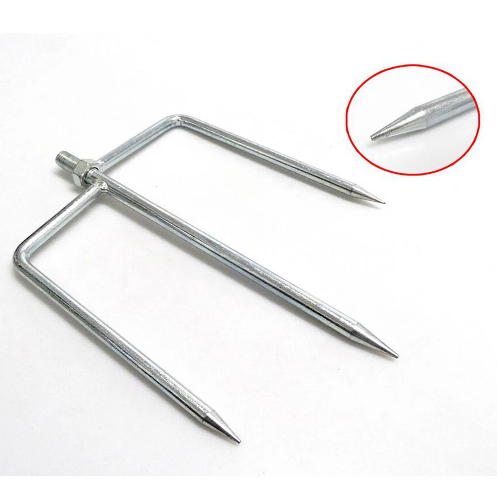 Detachable Umbrella Ground Spike Pole Garden Outdoor Beach Metal Universal Fishing Umbrella Ground Spike