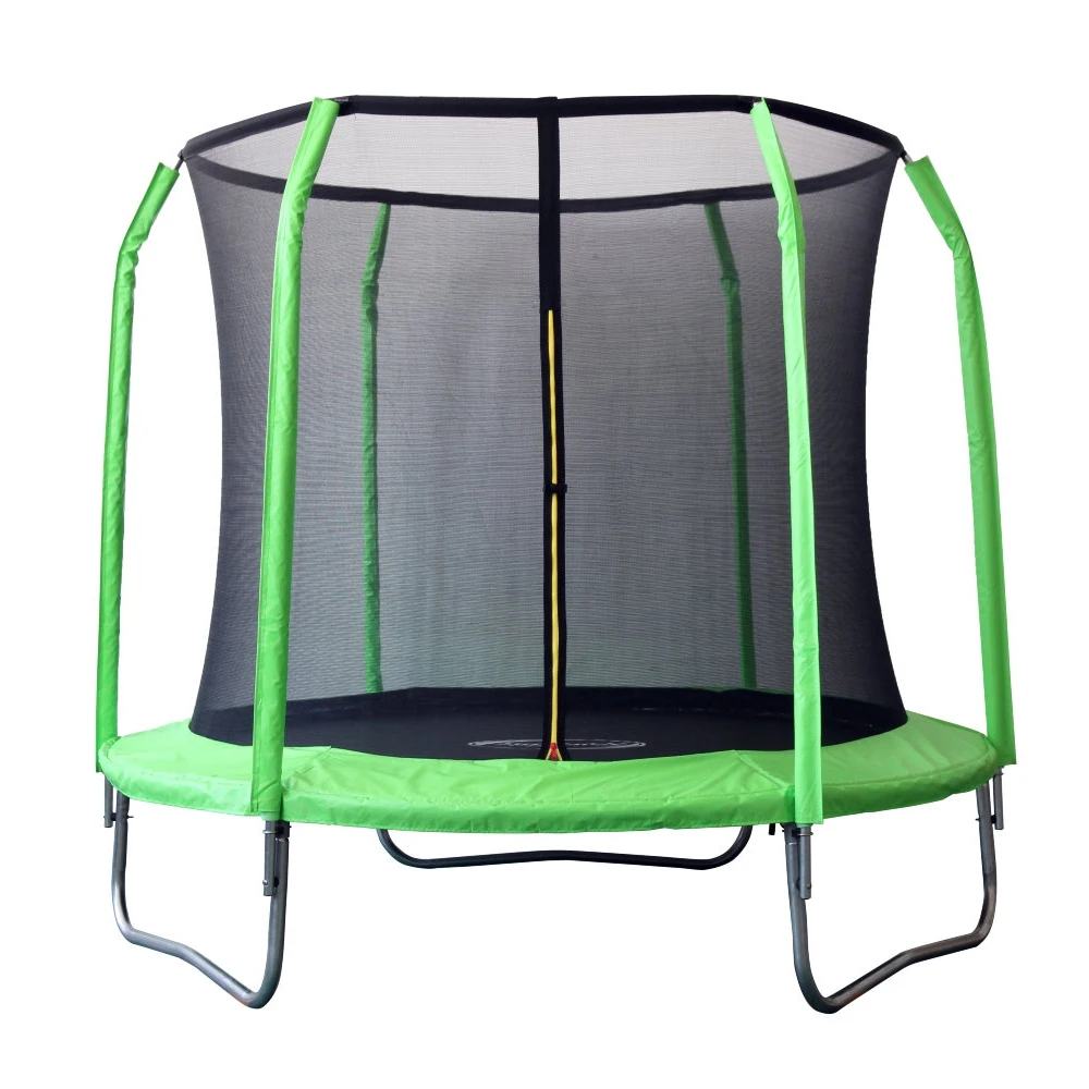 Батут SportElite 2,44м GB30201-8 FT с защитной сеткой внутрь, салатовый