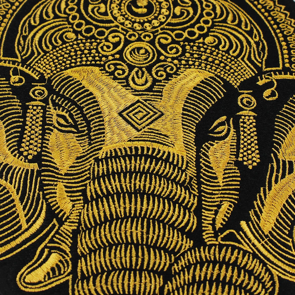 Toppe ricamate con testa di elefante Ganesha, ferro su giacca, Applique da motociclista, distintivo Scrapbooking, grande, 1 pz  15