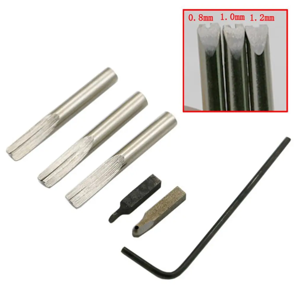 7 In 1 Trencher Diy Handmade Tools Multifunctional Adjustable Edger Leather Edge Line Punch Device Belt Puncher Set 132x23mm