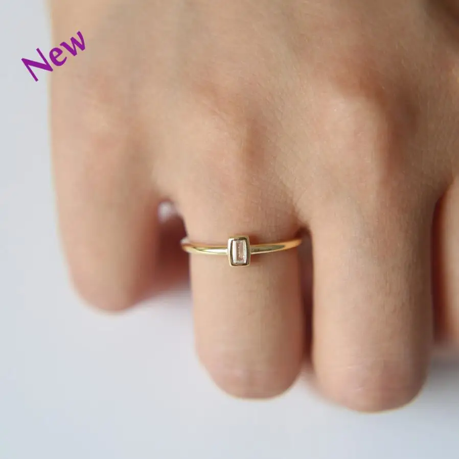 Anillos зубец Установка Топ Мода Свадебные медь классический кристалл цвет кольца для пальцев с Aaa крошечные кольца ювелирные изделия, новинка года