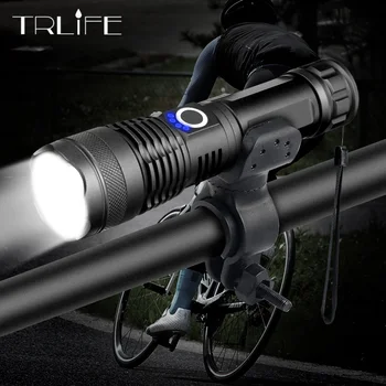 

20000LM XHP50 LED Bicycle Flashlight Most Powerful USB Rechargeable USB Zoom Bike Light Torch 18650 26650 for outdoor Bike Light